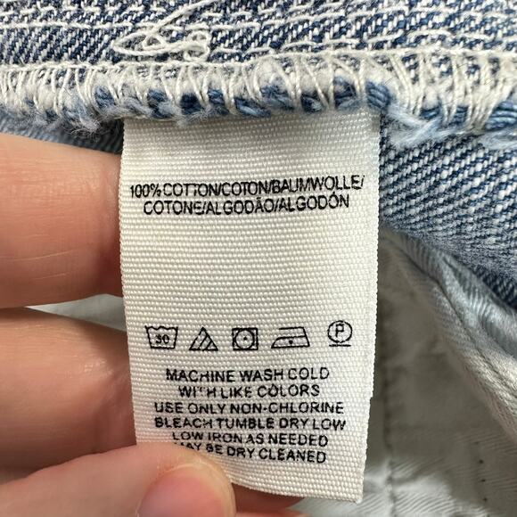 Free People Sweet Surrender Shorts Denim Lace Details Size 30 - Picture 5 of 10